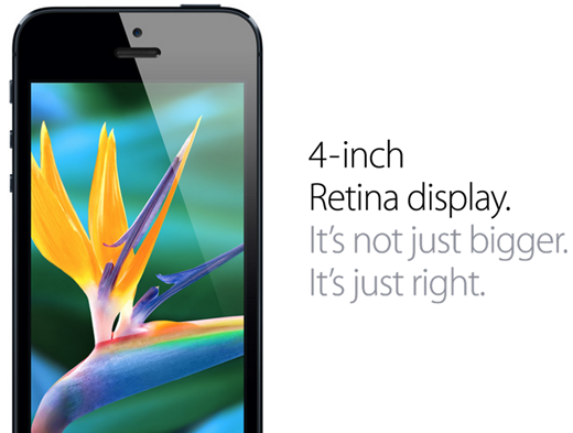 iPhone 5 retina display