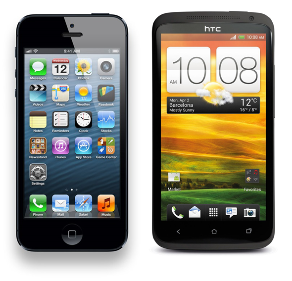 iPhone 5 vs One X