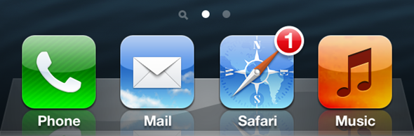 Safari Icon Notification