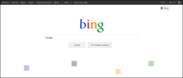 Bing Google prank