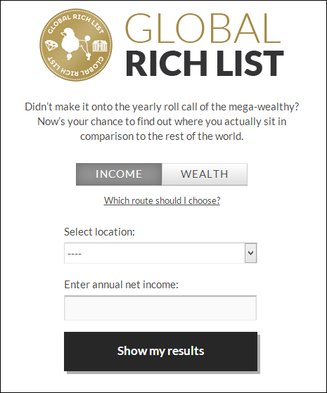 Global Rich List website