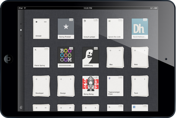 Reeder for ipad
