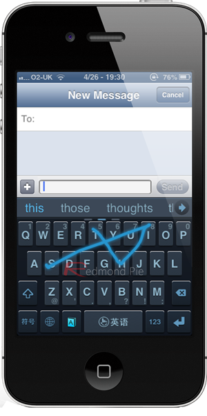 Swype for iPhone 3