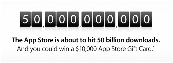 50 billion apps app store