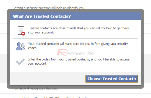Trusted Contacts Facebook