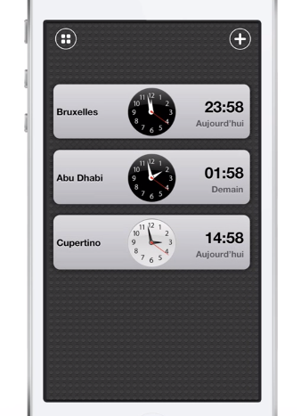 iOS 7 concept dashboard 2 clock