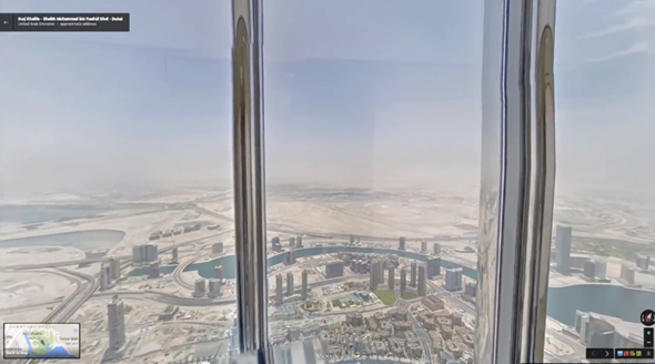 Burj Kalifa street view indoor