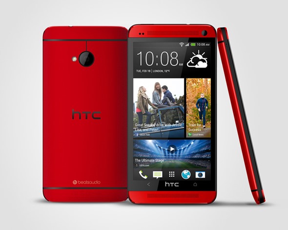 HTC One red 1