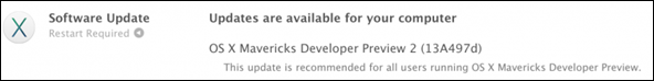 Mavericks OS X DP2