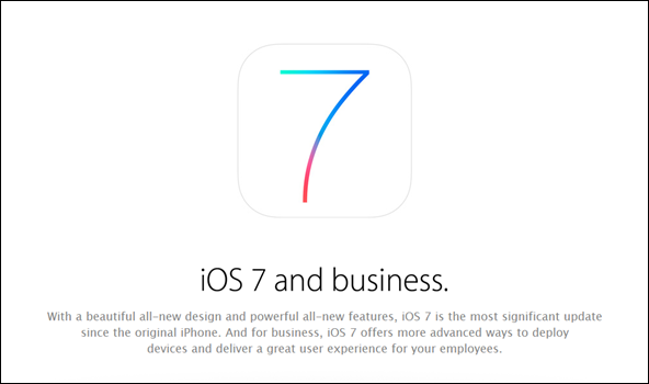 iOS 7 and business