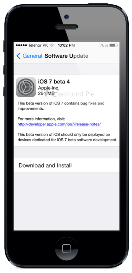 iOS 7 Beta 4 Download
