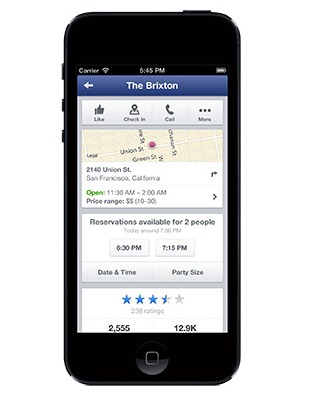 FB Restaurant Booking iOS