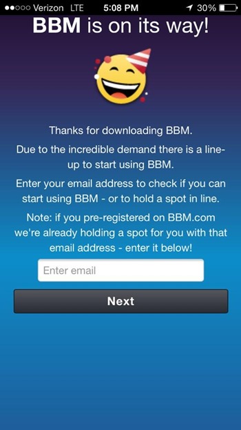 BBM for iOS Android