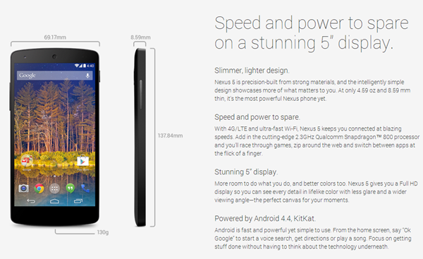 Nexus 5 speed