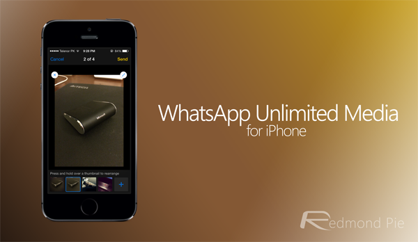WhatsApp Unlimited Media iPhone