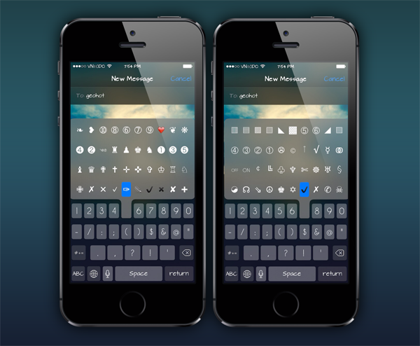 Vmoji iOS 7 screenshot