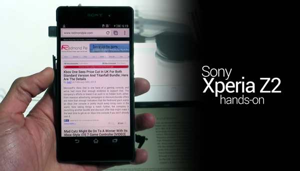 Xperia Z2 hands on header