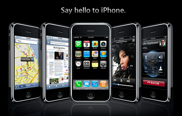 Apple iPhone homepage