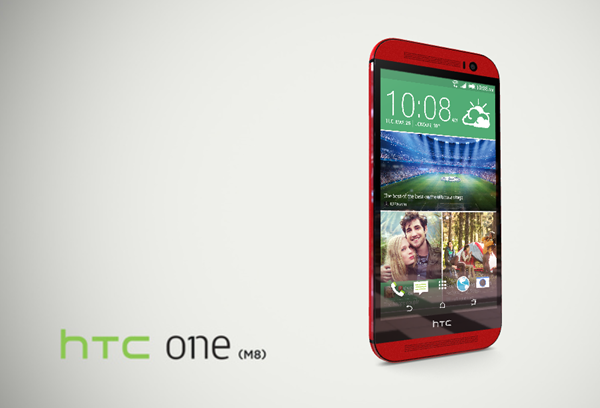 HTC One M8 red