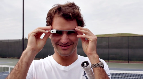 Roger Federer Through Glass