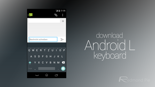 Android L keyboard main