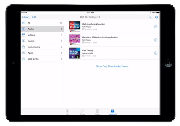 iTunes U iPad