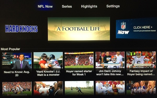 NFL Now TV Channel Apple