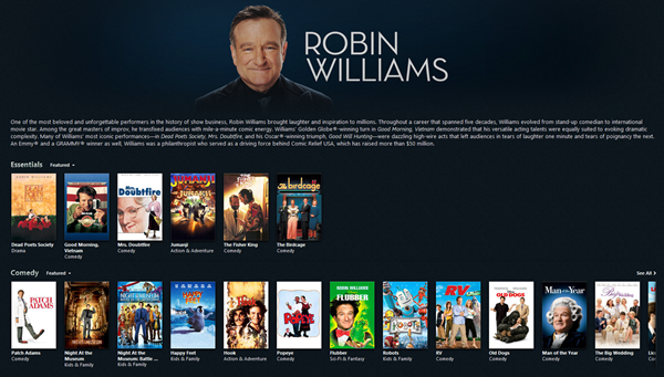 Robin Williams iTunes