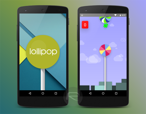 Android Lollipop easter egg