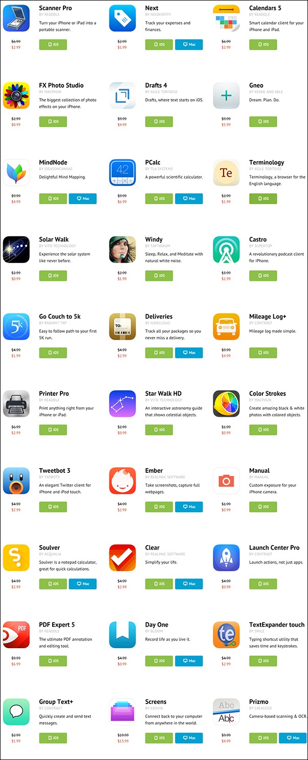 apps sale