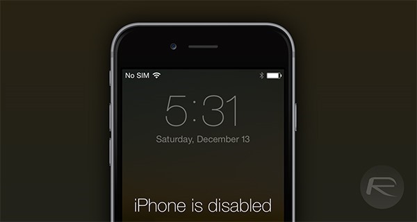 iPhone disabled