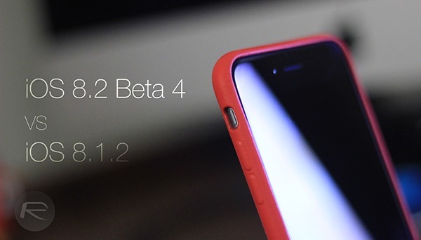 iOS 82 beta 4 vs iOS 812 main