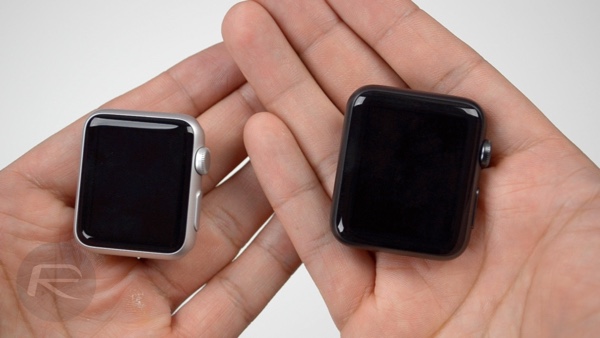 Apple Watch 38mm vs 42mm Front Side by Side Comparison