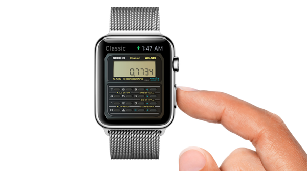 Transform Apple Watch Into Casio Calculator Watch With This App
