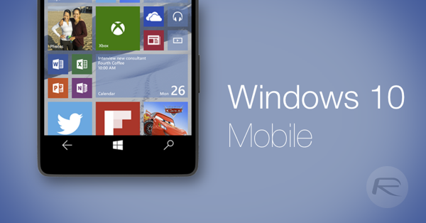 Windows 10 Mobile main