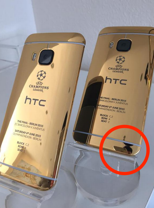 HTC-One-M9-gold-iPhone-6-tweet