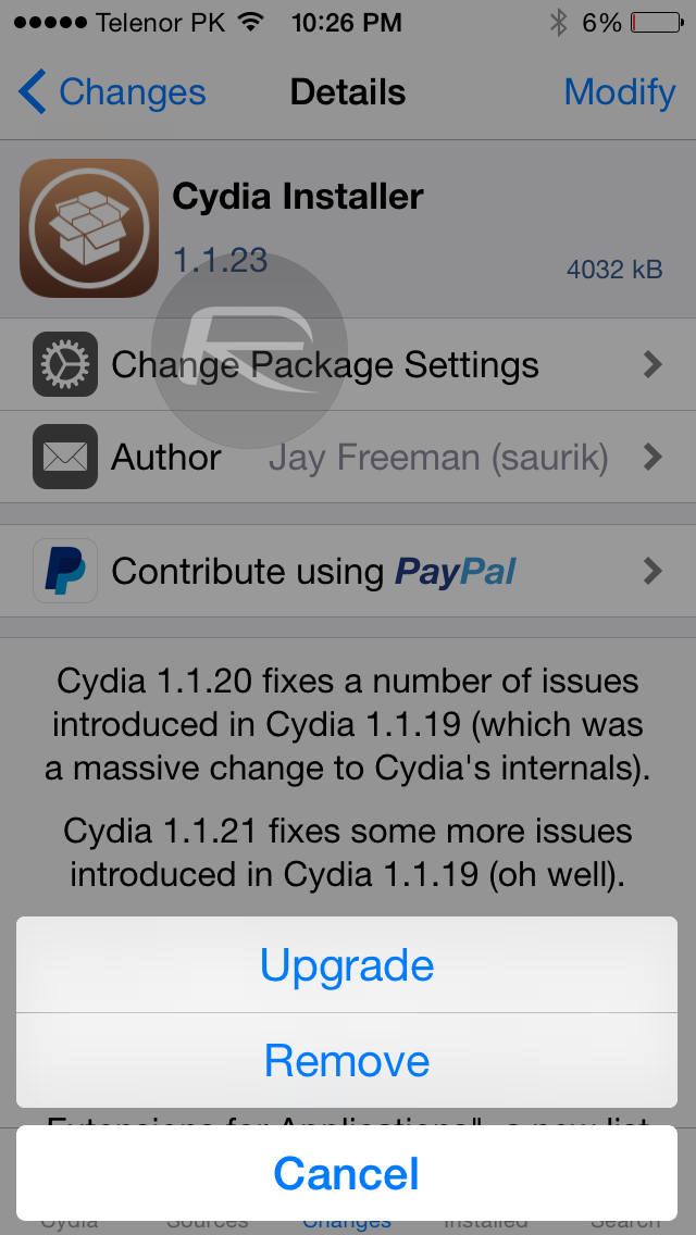 Cydia Installer 1.1.23