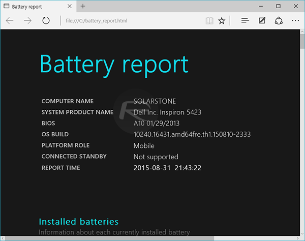 Battery-Report