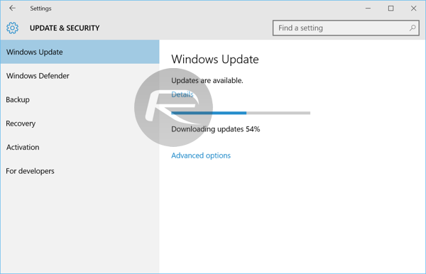 windows update 10 2