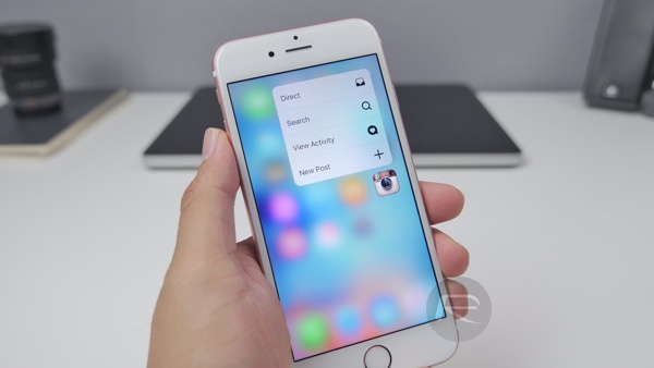 3D Touch iPhone 6s main