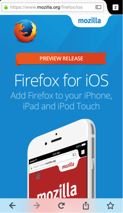 iOS-firefox