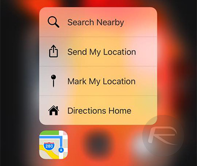 Maps-3D-Touch-actions
