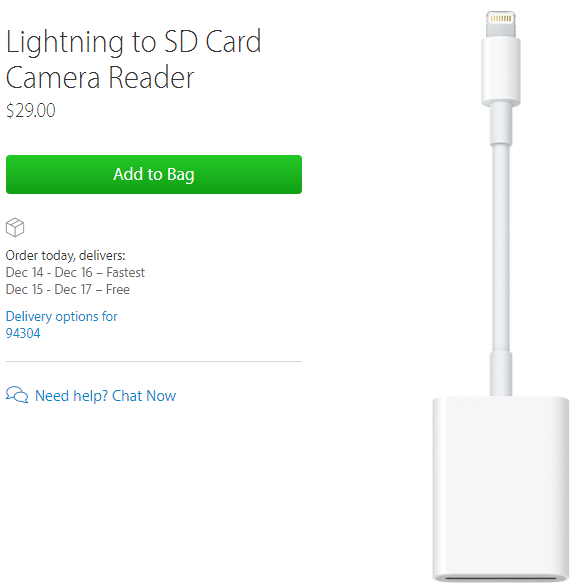 Lightning-to-SD-Card-Camera-Reader