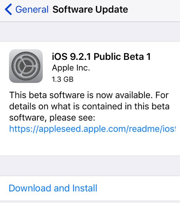 iOS 9.2.1 PB1