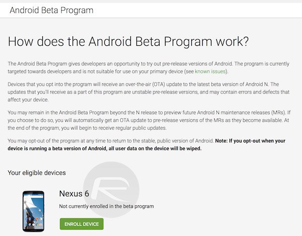 Android-Beta-Program-site