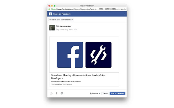 Share-to-Facebook-Chrome-extension