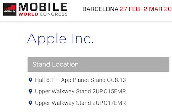 Apple at MWC