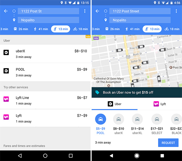 Google-Maps-Uber