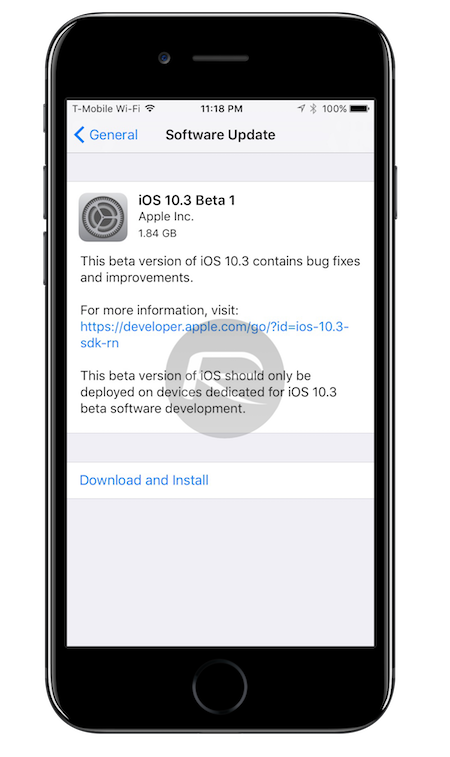 iOS 10.3 beta 1