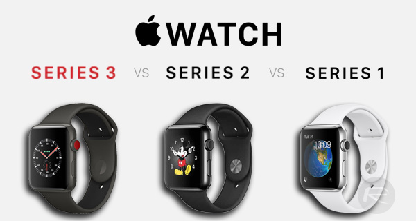 Apple Watch Series 3 Vs Series 2 Vs Series 1 [Specs Comparison